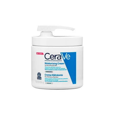 Cerave crema hidratante con pompa, 340 g