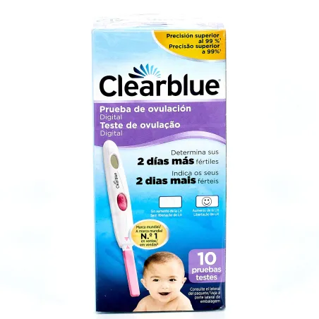 Clearblue Digital Test de Ovulación, 10 varillas.