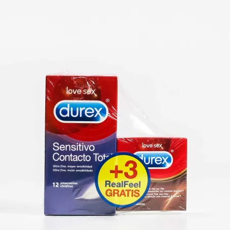 Durex Sensitivo Contacto Total, 12ud.