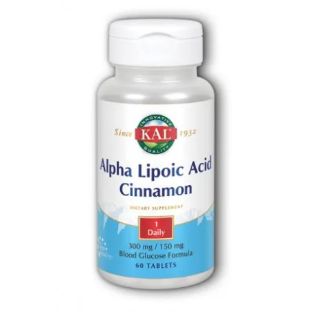 KAL Alpha Lipoic Acid & Cinnamon, 60 comp.