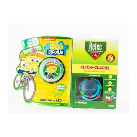 Relec Pulsera Antimosquitos Click-Clack NIños + 2 Recargas