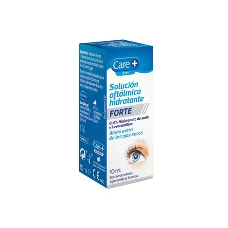 Care+ solución oftálmica hidratante forte, 10 ml