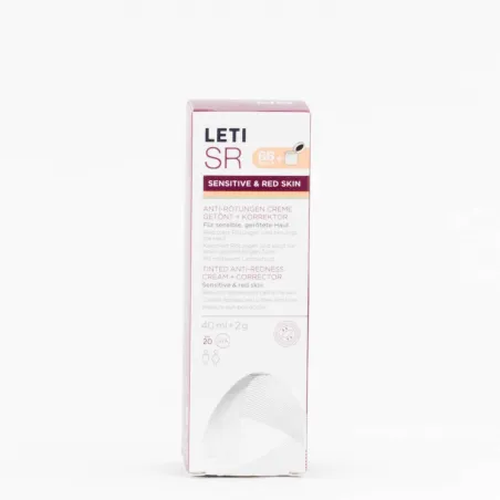 LetiSR Crema Anti-Rojeces con color + Corrector, 40ml.