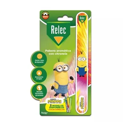 Relec pulsera aromática con citronela Minions rosa