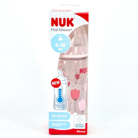 NUK Biberon Silicona 6-18m TL, 300ml.