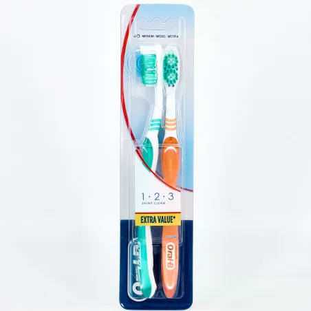 Oral B Cepillo Advantage 1,2,3 40 Medio DUPLO.