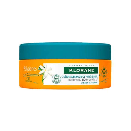 Klorane Polysianes Crema Sublimadora After Sun Cara y Cuerpo, 200 ml