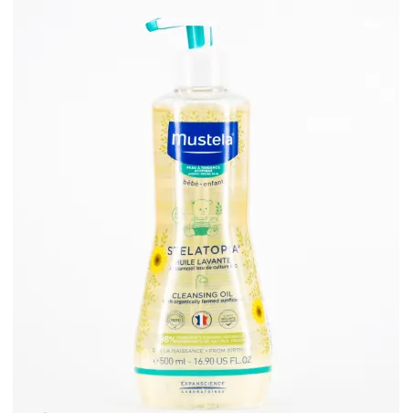 Mustela Stelatopia aceite de Ducha y Baño, 500ml.