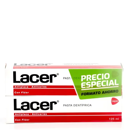 Pasta Dental Lacer Duplo, 2x125ml