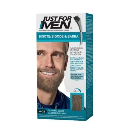 Just For Men bigote y barba castaño claro M-25, 30 ml