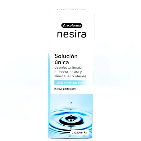 Acofar Solución Única Lentes de Contacto, 2 x 250 ml