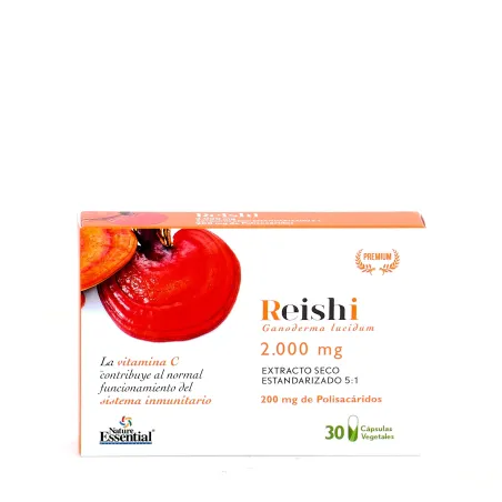 Nature Essential Reishi 2000mg, 30 cápsulas.