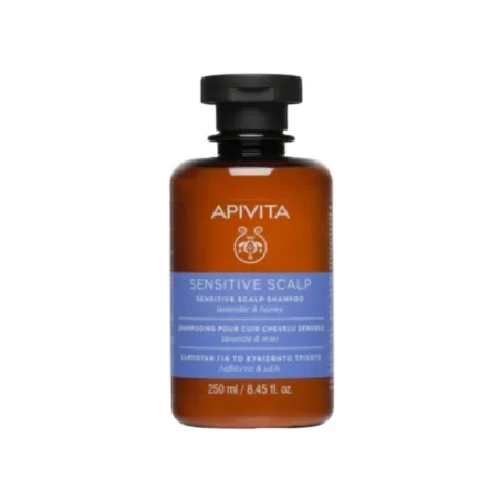 Apivita Sensitive Champú para Cuero Cabelludo Sensible, 250 ml