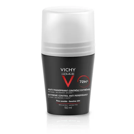 Vichy Homme Desodorante 72h, 50 ml