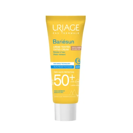 Uriage Bariésun Crema con Color Dorado SPF50+, 50 ml