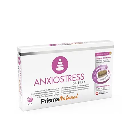 Prisma Natural Anxiostress duplo, 15 comprimidos