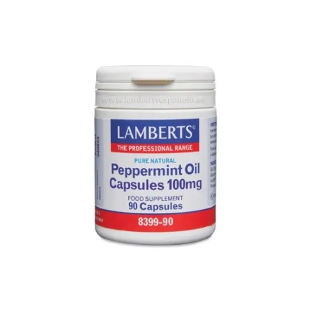 LAMBERTS Aceite de Menta 100 mg, 90 cápsulas.