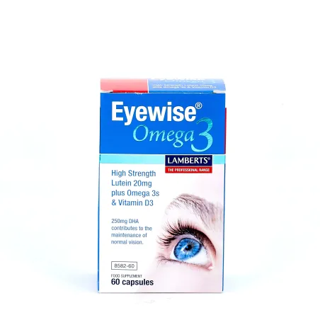 LAMBERTS Eyewise Omega 3, 60 cápsulas.