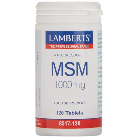 LAMBERTS MSM 1000 mg, 120 comprimidos.