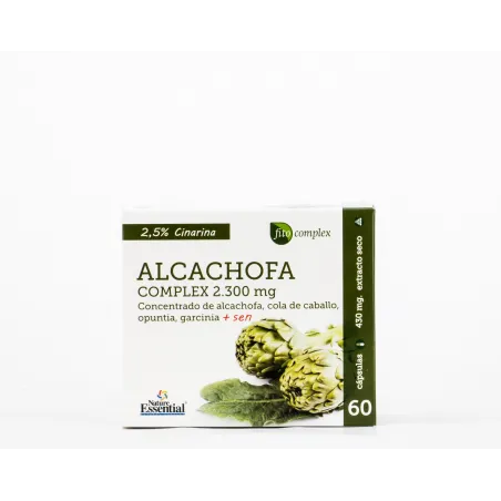 Nature Essential Alcachofa Complex 2.300mg, 60 cápsulas.