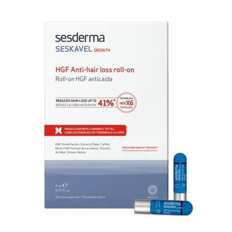 Sesderma Seskavel Growth Roll-on Anticaída, 30 Ampollas.