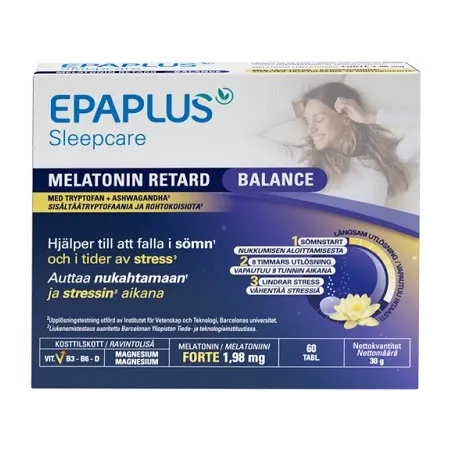 Epaplus Sleepcare Melatonina Retard Balance, 60 Comprimidos