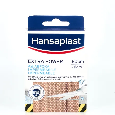 Hansaplast extra fuerte apósito adhesivo, 8 apósitos 10x6 cm