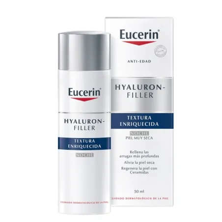 Eucerin Hyaluron-Filler Enriquecida Noche, 50 ml