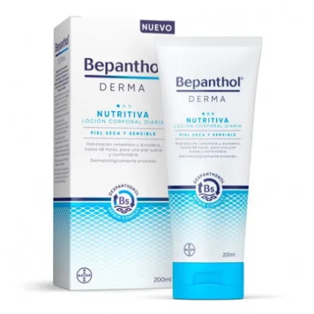 Bepanthol Derma Nutritiva Loción Corporal Diaria, 200 ml