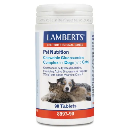LAMBERTS Glucosamina Complex Perros y Gatos, 90 comprimidos.