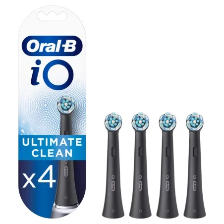 Oral-B IO Ultimate Clean Negro Cabezales Recambio, 4 unidades