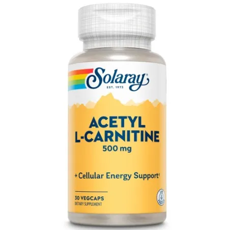 Solaray Acetil L-Carnitina 500mg 30 vegcaps