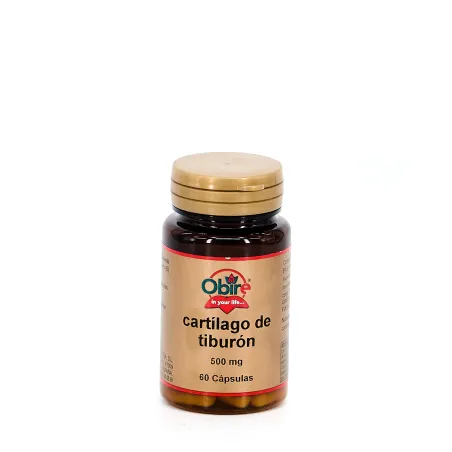 Obire cartílago de tiburón 500mg, 60 cápsulas.