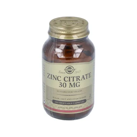 Solgar Citrato de Zinc 30 mg, 100 Caps