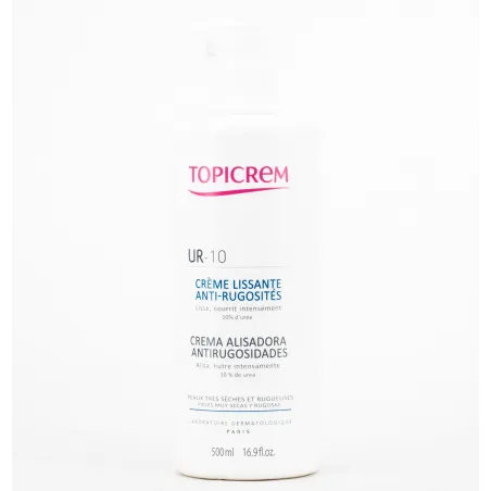 Topicrem UR10 crema alisadora anti-rugosidades, 500 ml