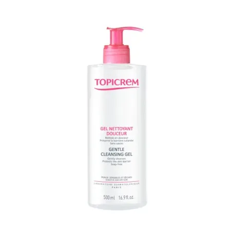 Topicrem HYDRA+ gel limpiador suave, 500 ml