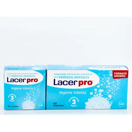 Lacer Protabs Limpiador prótesis dentales, 64Comp Eferv.*