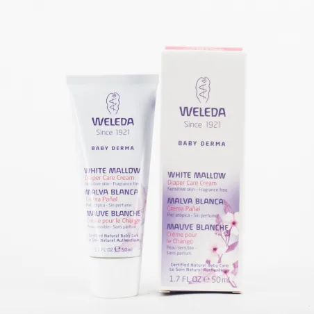 Weleda Crema Pañal Bebé Malva Blanca, 50 ml