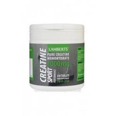 LAMBERTS Creatina 1000 mg, 250 comprimidos.