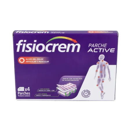 Fisiocrem parche active, 4 unidades