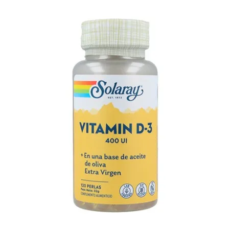 Solaray Vitamina D3 400 UI, 120 Perlas