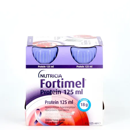 Nutricia Fortimel Protein Aroma Frutos del Bosque, 4 x 125 ml