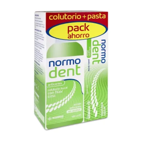 Normodent Anticaries Pack Pasta 125ml+Colutorio 500ml
