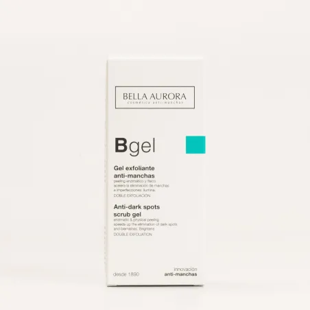 Bella Aurora gel exfoliante aclarante, 75ml.