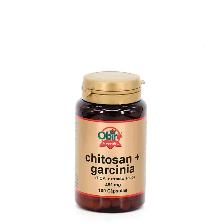 Obire Chitosán + HCA-Garcinia, 450 mg, 100 cápsulas