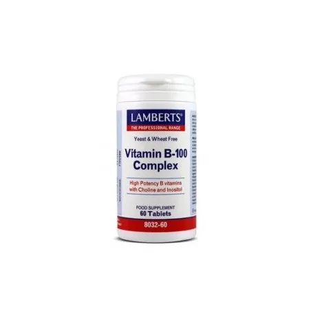 LAMBERTS Complejo de Vitamina B-100, 60 comprimidos.