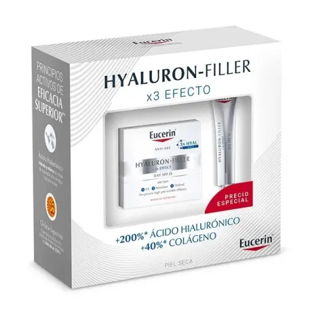 Eucerin Hyaluron-Filler día FPS15 piel seca, 50 ml + Contorno de regalo