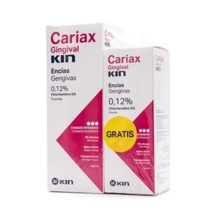 Cariax Gingival colutorio, 500 ml + 250 ml