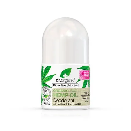 Dr Organic Desodorante de Cáñamo, 50 ml.