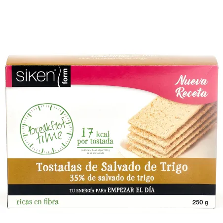 Siken Form Breakfast Time Tostadas de salvado de trigo, 250g